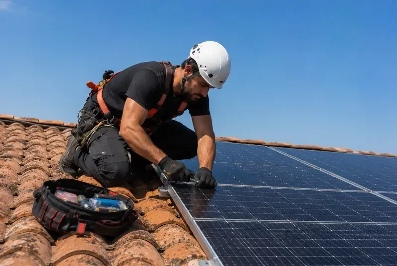 Maintenance et monitoring de panneaux solaires à Blacé