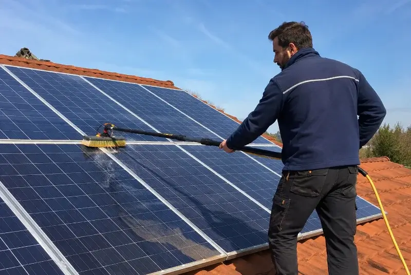 Nettoyage et entretien de panneaux solaires à Blacé